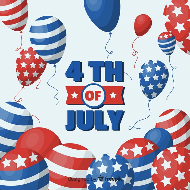 Free vector fourth of july background