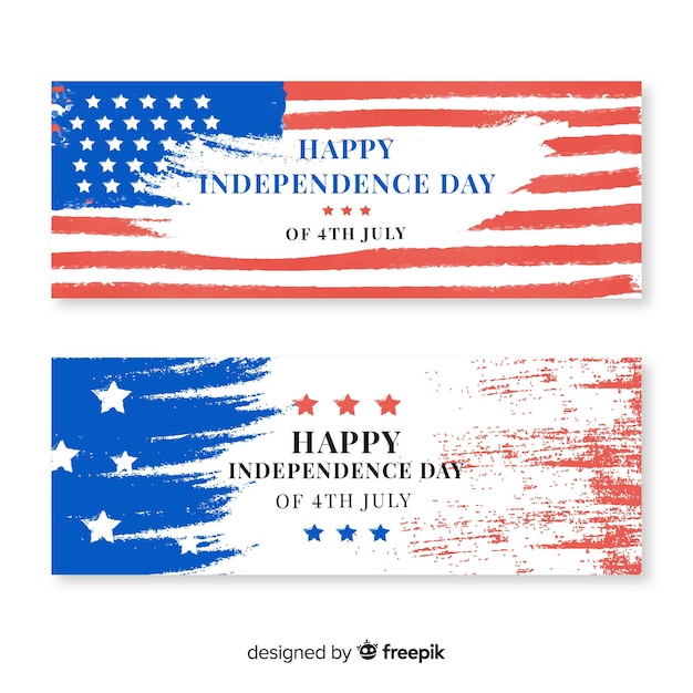 Free vector fourth of july banners