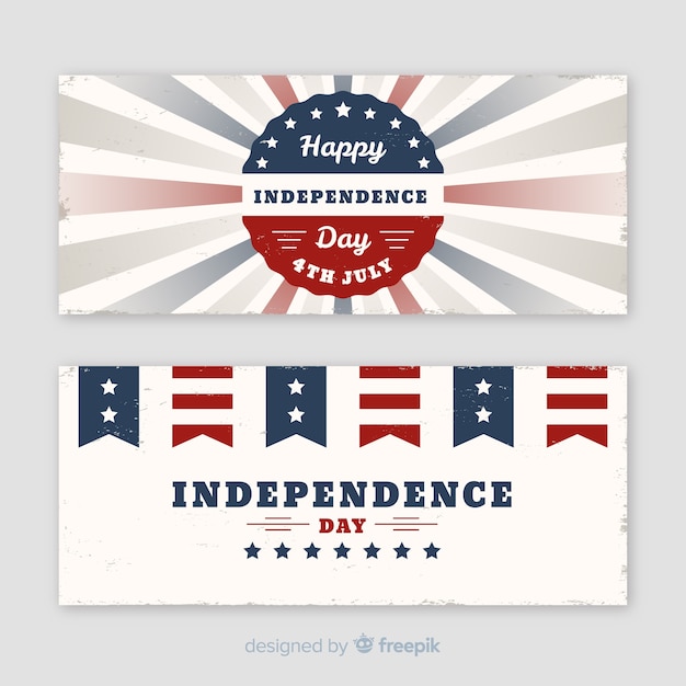 Free vector fourth of july banners