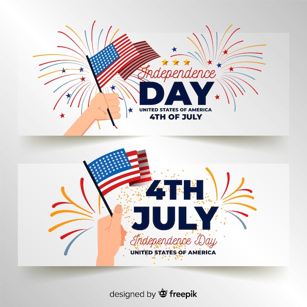fourth of july banner ai file
