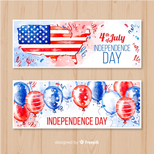 Fourth of july banners