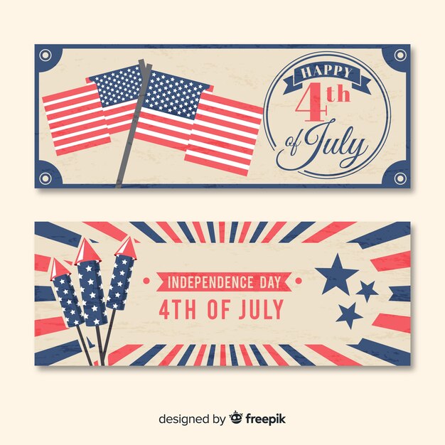 free 4th of july banners