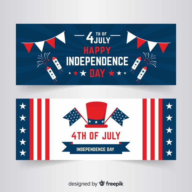 fourth of july banner ai file