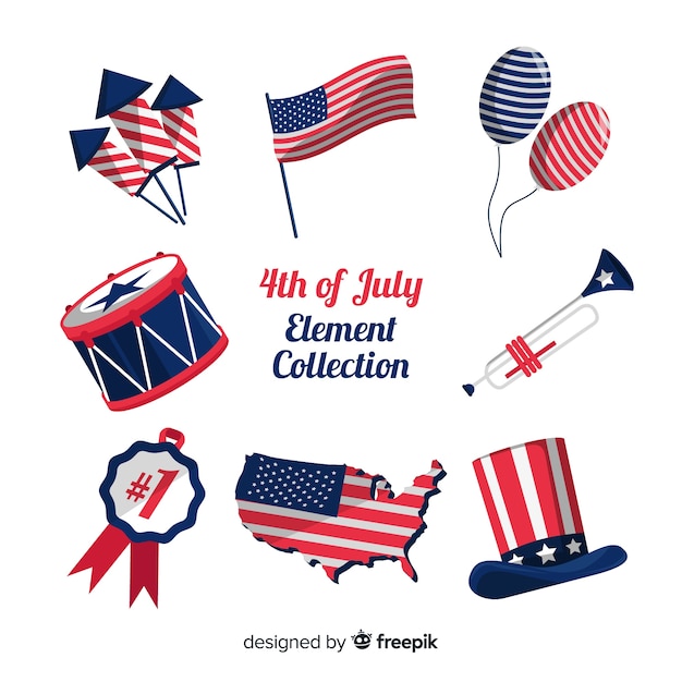 Fourth of july element collection