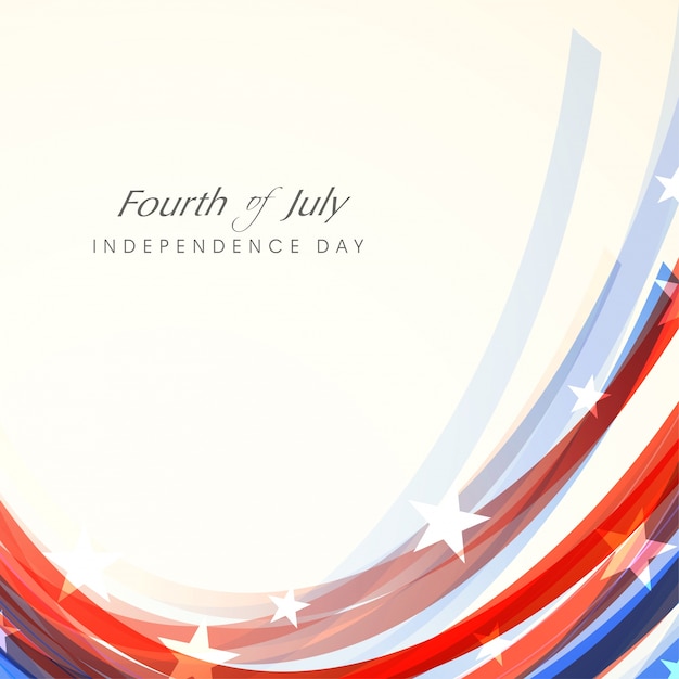 Free vector fourth of july shiny background