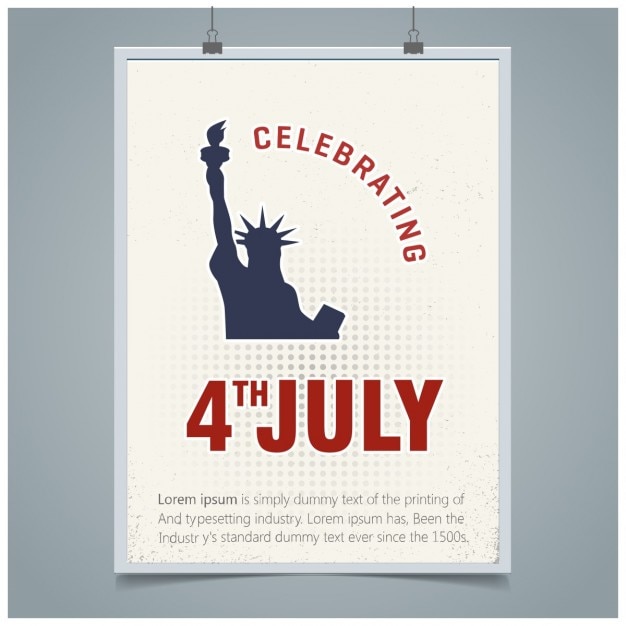 Fourth of july usa independence day greeting card