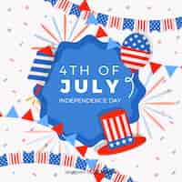 Free vector fourth of july
