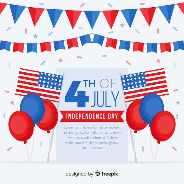 Free vector fourth of july