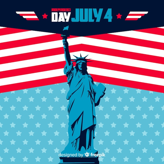 Free Vector fourth of july