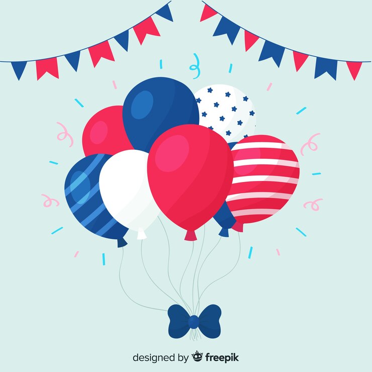 Free Vector fourth of july