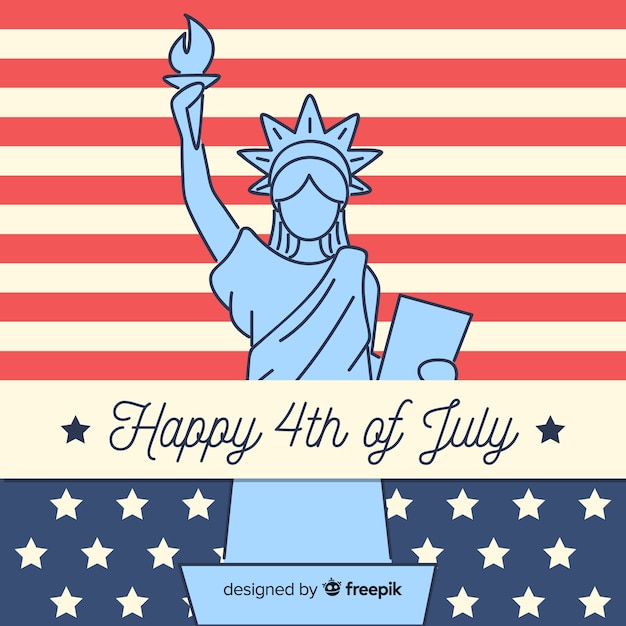 Free Vector fourth of july