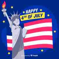 Free vector fourth of july