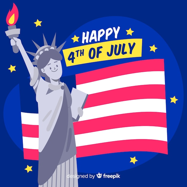 Free Vector fourth of july