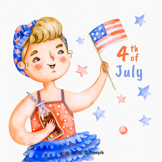 Free vector fourth of july