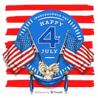 Free vector fourth of july