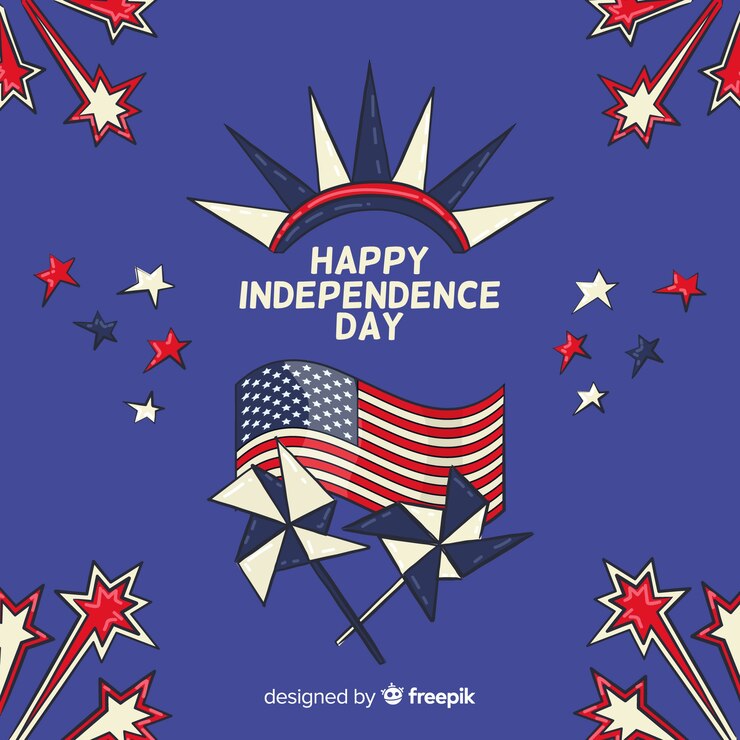 Free Vector fourth of july