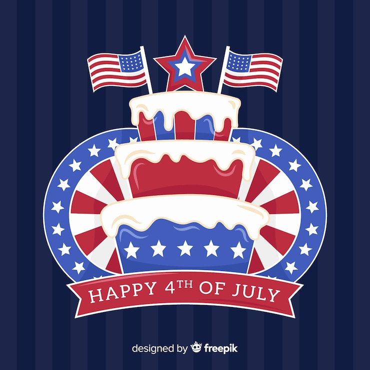 Free Vector fourth of july