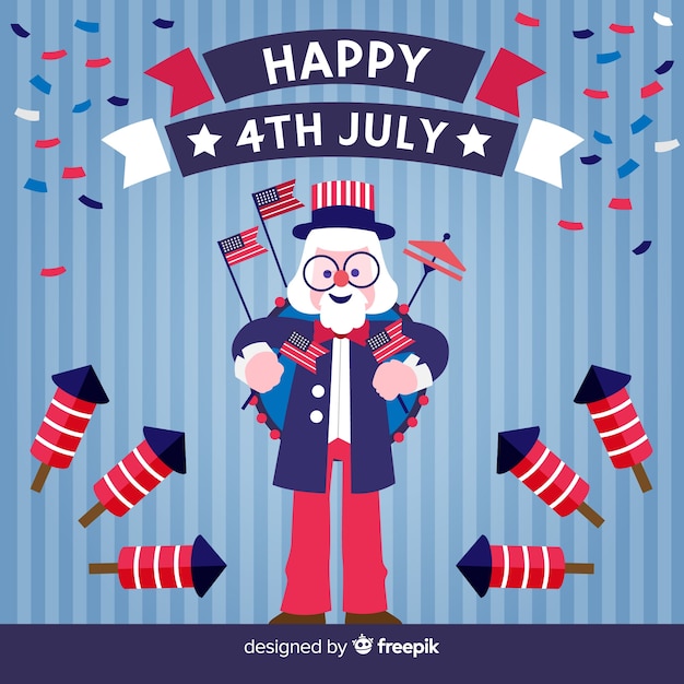 Free vector fourth of july