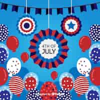 Free vector fourth of july