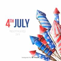 Free vector fourth of july