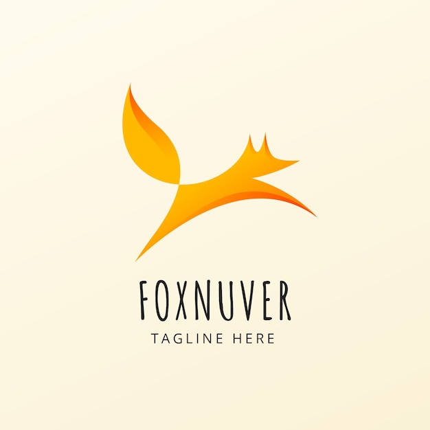 Free vector fox logo design template