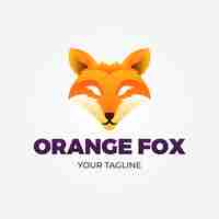 Free vector fox logo template design