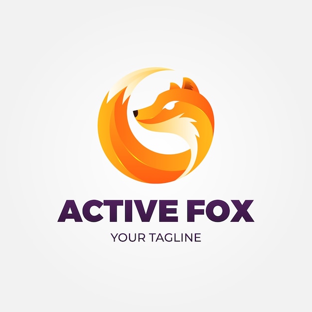 Fox logo template design