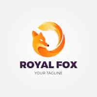 Free vector fox logo template design