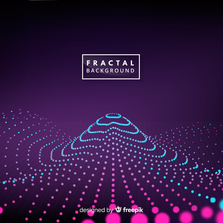 Free Vector fractal background