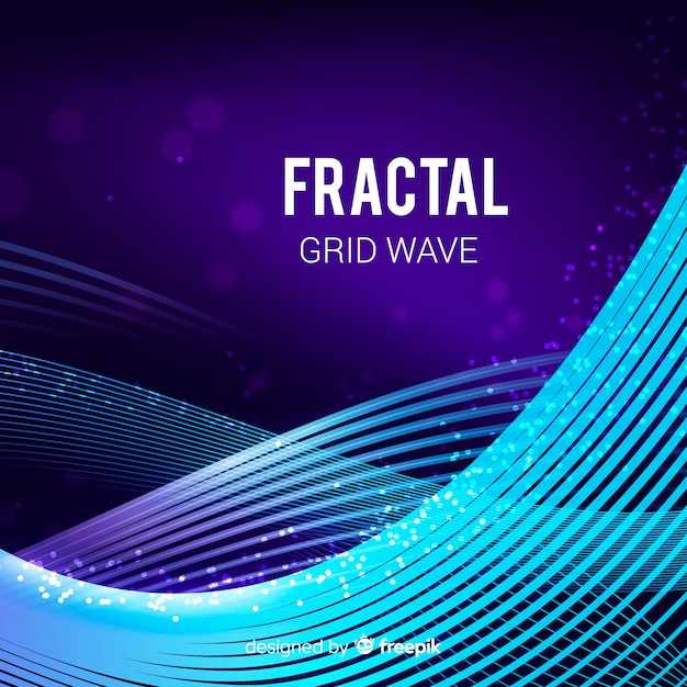 Fractal grid wave background