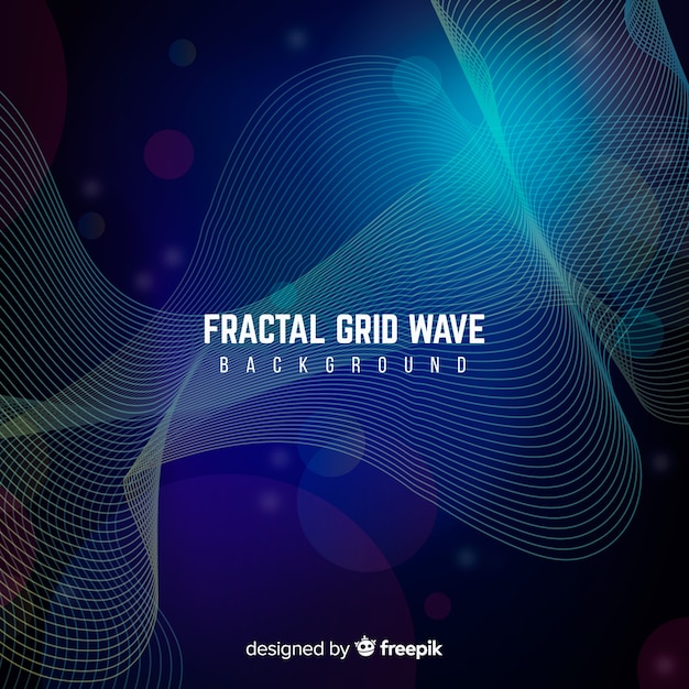 Fractal grid wave background