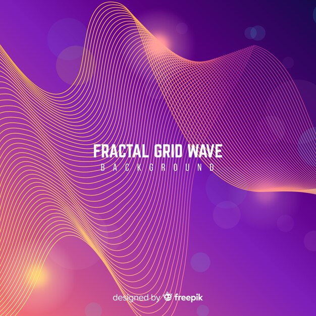 Fractal grid wave background