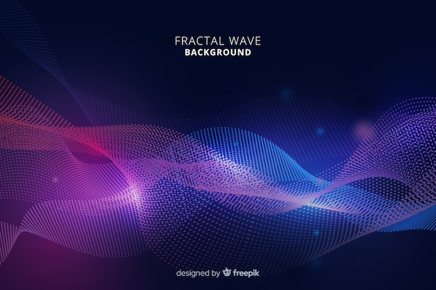 Fractal grid wave background