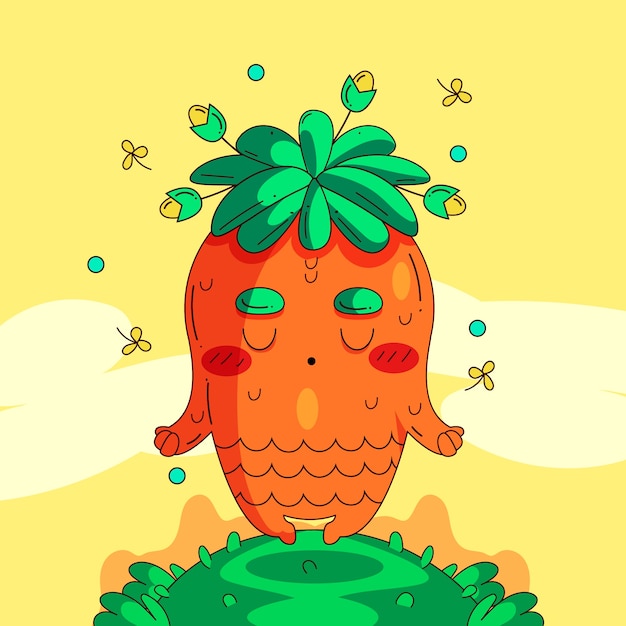 Frailejon character illustration