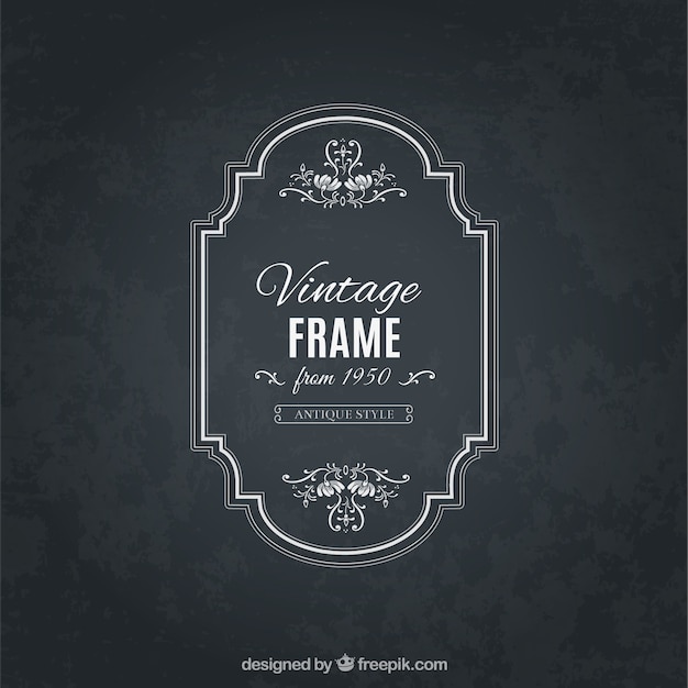 Free vector frame in antique style