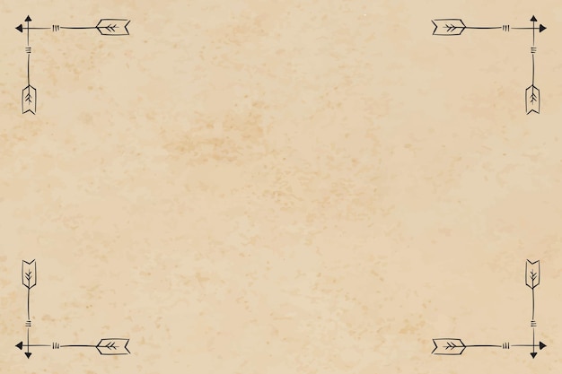 Бесплатное векторное изображение Рамка границы богемный стрелка орнамент