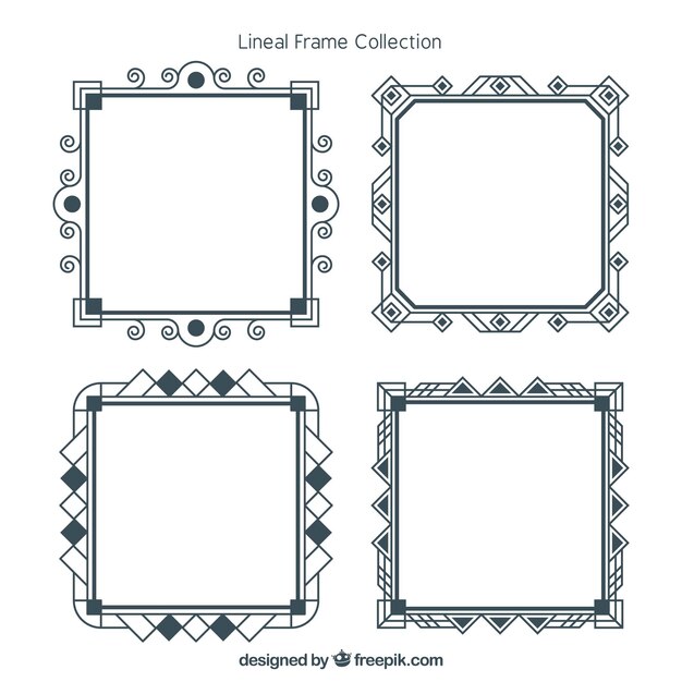 Frame collection with lineal style