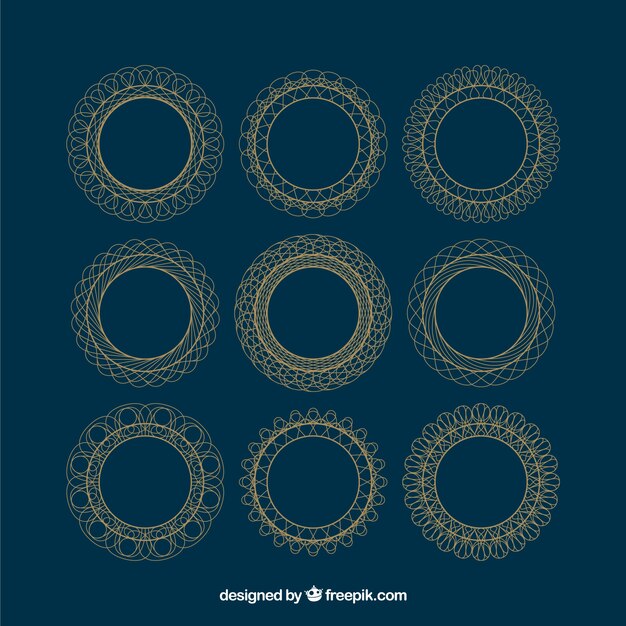 Frame collection with lineal style