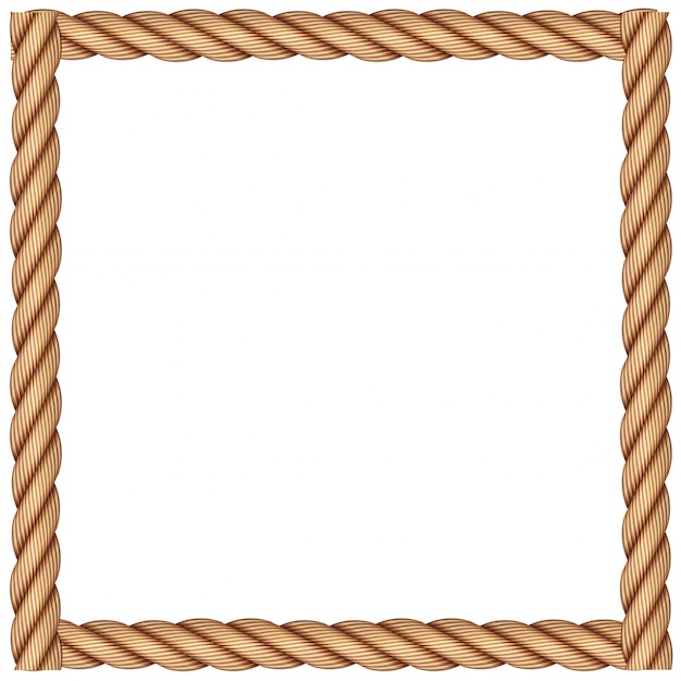 Free vector a frame made of rope