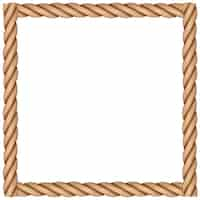 Free vector a frame made of rope