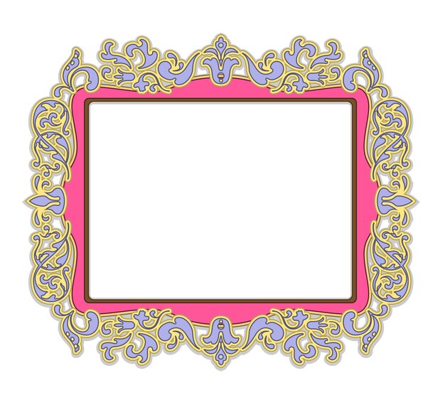 Frame for painting or picture in delicate pink