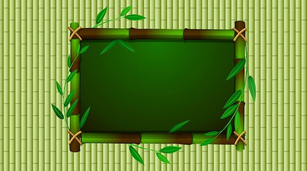 Frame template with green babmoo