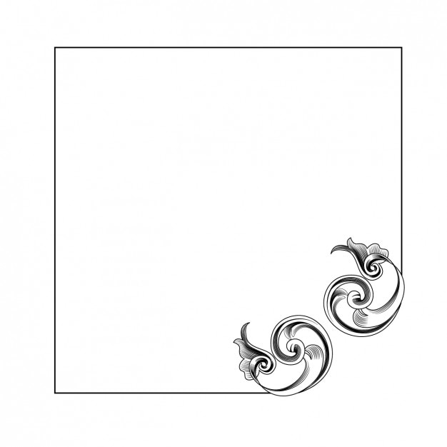 Free Vector frame with ornament design