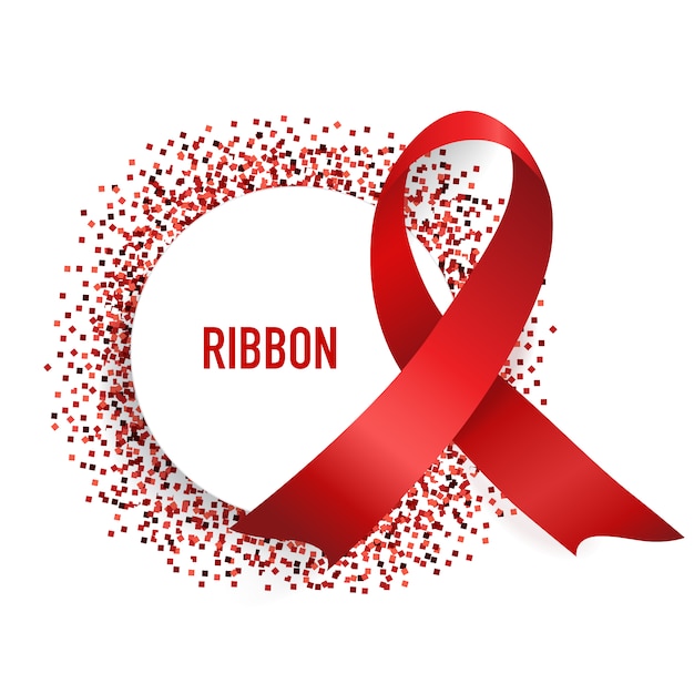 Free vector frame with a ribbon design