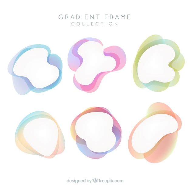 Frames collection in gradient colors