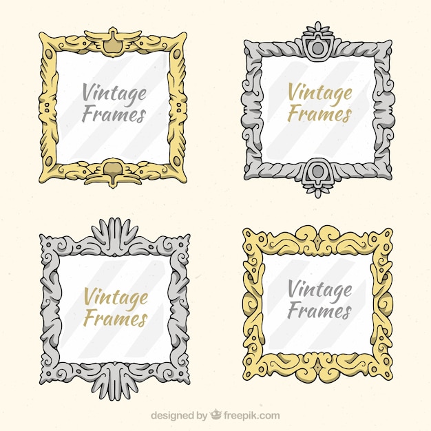 Frames collection in vintage style