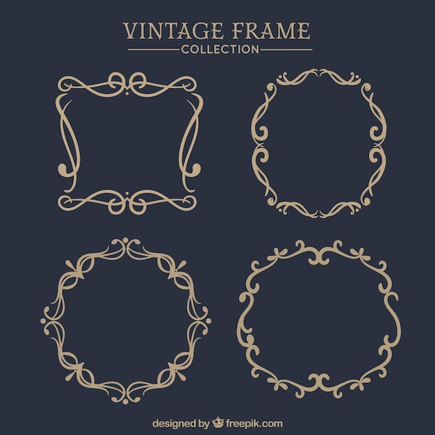Frames collection in vintage style
