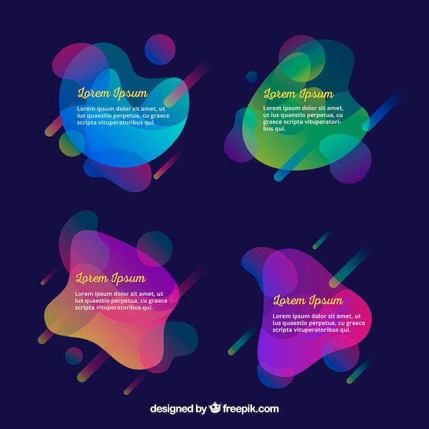 frames collection with gradient colors
