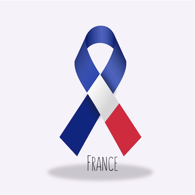 フランスflag ribbon design