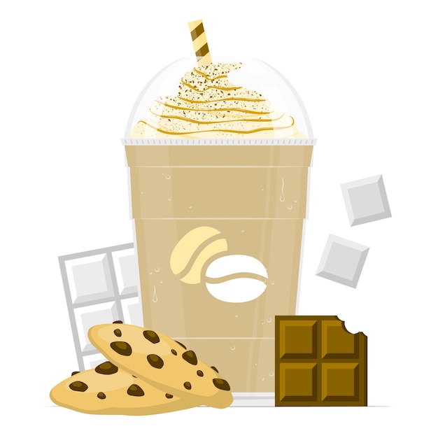 Free vector frappe concept illustration